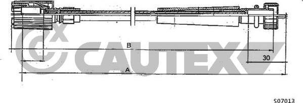 Cautex 018929 - Тросик спидометра abcparts.ee