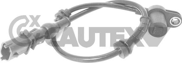 Cautex 755198 - ABS датчик, частота вращения колеса abcparts.ee