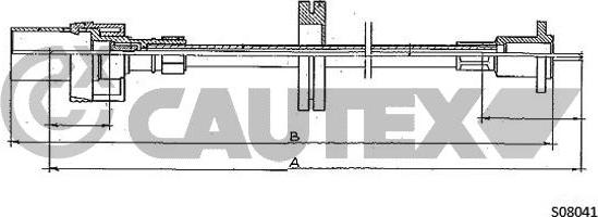 Cautex 761337 - Тросик спидометра abcparts.ee
