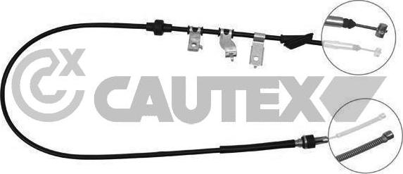 Cautex 761714 - Тросик, cтояночный тормоз abcparts.ee