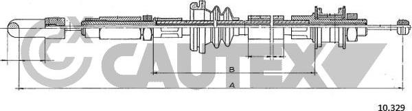 Cautex 762923 - Трос, управление сцеплением abcparts.ee