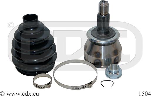 CDX 1504 - Комплект ШРУСа, приводной вал, шарнир abcparts.ee