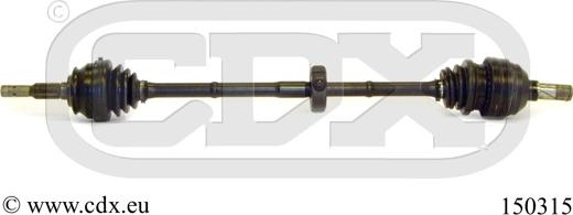 CDX 150315 - Приводной вал abcparts.ee