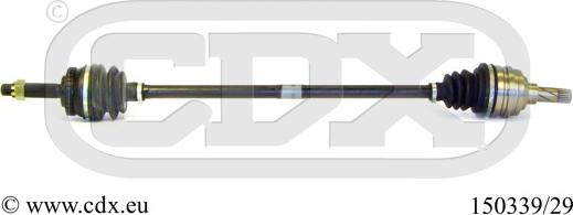 CDX 150339/29 - Приводной вал abcparts.ee