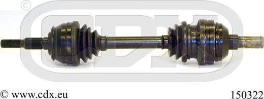 CDX 150322 - Приводной вал abcparts.ee
