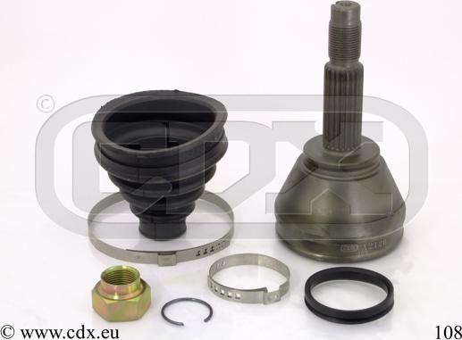 CDX 108 - Комплект ШРУСа, приводной вал, шарнир abcparts.ee