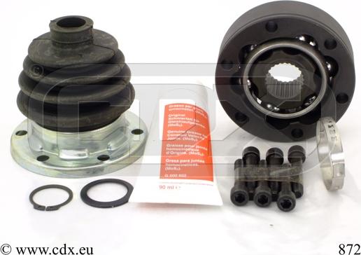 CDX 872 - Комплект ШРУСа, приводной вал, шарнир abcparts.ee