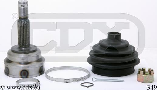 CDX 349 - Комплект ШРУСа, приводной вал, шарнир abcparts.ee