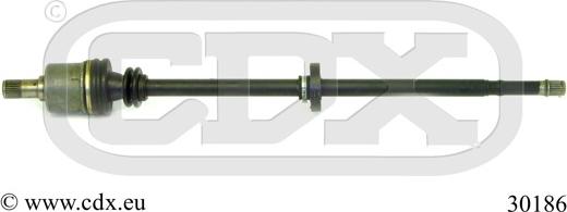 CDX 30186 - ШРУС, Шарнир угловых скоростей, приводной вал abcparts.ee