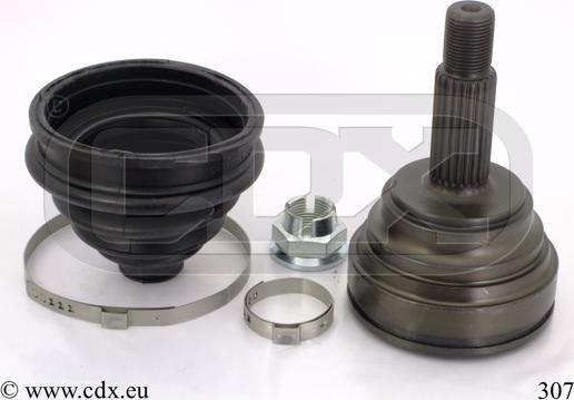 CDX 307 - Комплект ШРУСа, приводной вал, шарнир abcparts.ee