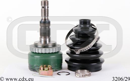 CDX 3206/29 - Комплект ШРУСа, приводной вал, шарнир abcparts.ee