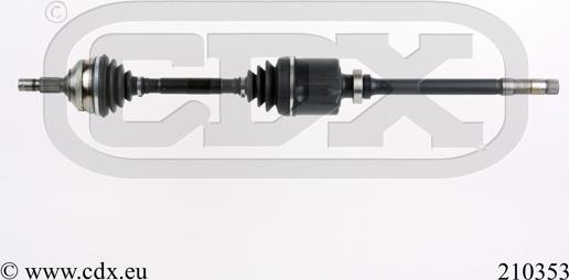 CDX 210353 - Приводной вал abcparts.ee