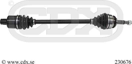 CDX 230676 - Приводной вал abcparts.ee