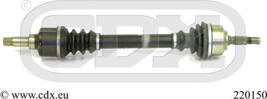 CDX 220150 - Приводной вал abcparts.ee