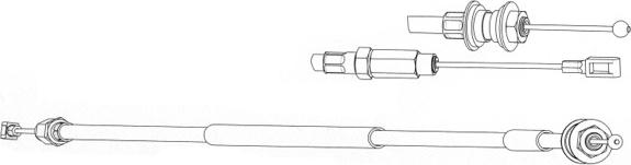 CEF VW01165 - Трос, управление сцеплением abcparts.ee