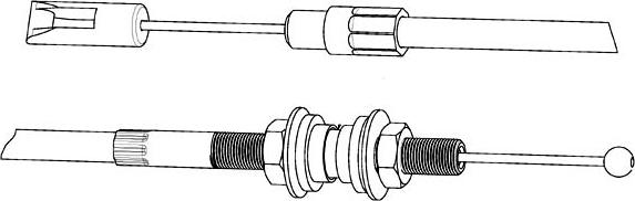 CEF VW01132 - Трос, управление сцеплением abcparts.ee