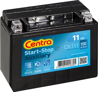 CENTRA CK111 - Стартерная аккумуляторная батарея, АКБ abcparts.ee