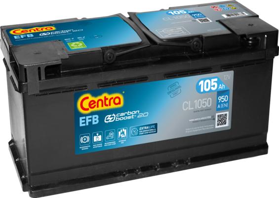 CENTRA CL1050 - Стартерная аккумуляторная батарея, АКБ abcparts.ee