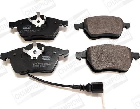 Champion 571984CH - Тормозные колодки, дисковые, комплект abcparts.ee