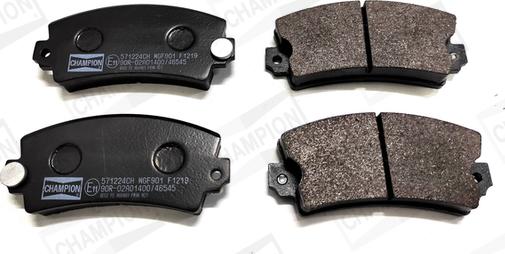 Champion 571224CH - Тормозные колодки, дисковые, комплект abcparts.ee