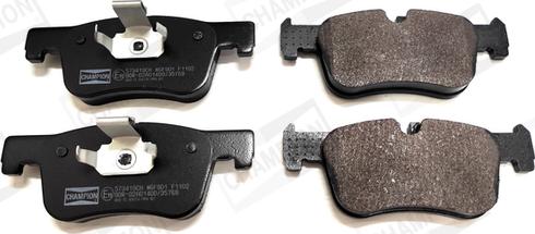 Champion 573419CH - Тормозные колодки, дисковые, комплект abcparts.ee