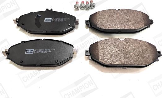 Champion 573692CH - Тормозные колодки, дисковые, комплект abcparts.ee