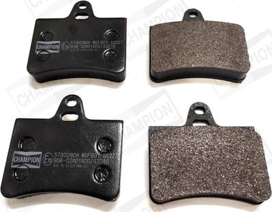 Champion 573028CH - Тормозные колодки, дисковые, комплект abcparts.ee