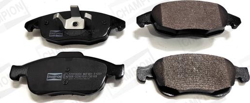 Champion 573192CH - Тормозные колодки, дисковые, комплект abcparts.ee