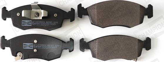 Champion 573366CH - Тормозные колодки, дисковые, комплект abcparts.ee