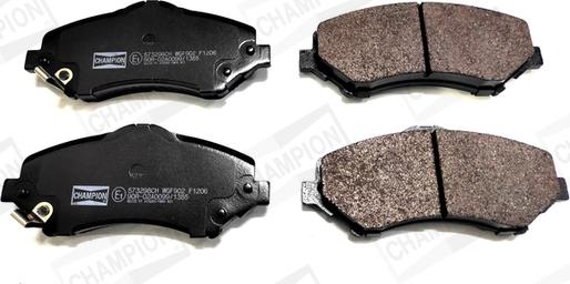 Champion 573298CH - Тормозные колодки, дисковые, комплект abcparts.ee