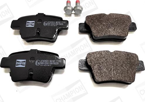 Champion 573235CH - Тормозные колодки, дисковые, комплект abcparts.ee