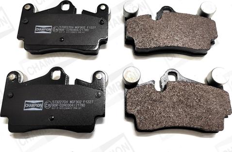 Champion 573227CH - Тормозные колодки, дисковые, комплект abcparts.ee