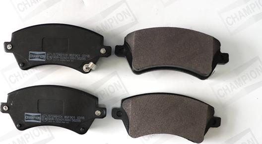 Champion 572491CH - Тормозные колодки, дисковые, комплект abcparts.ee
