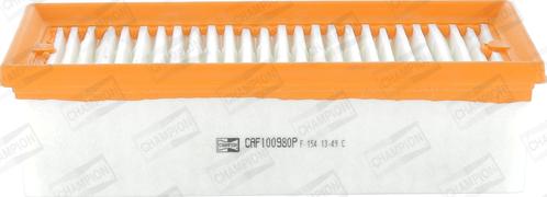Champion CAF100980P - Воздушный фильтр двигателя abcparts.ee