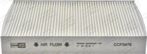 Champion CCF0476 - Фильтр воздуха в салоне abcparts.ee