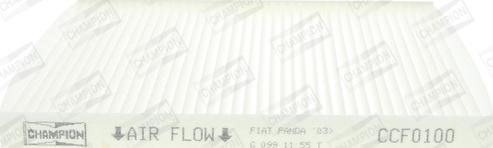 Champion CCF0100 - Фильтр воздуха в салоне abcparts.ee