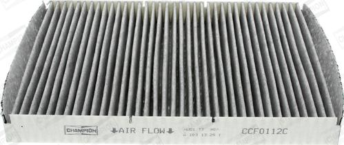 Champion CCF0112C - Фильтр воздуха в салоне abcparts.ee