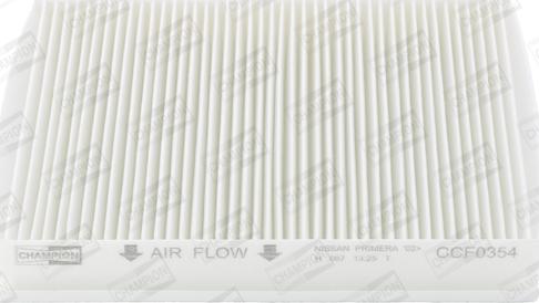 Champion CCF0354 - Фильтр воздуха в салоне abcparts.ee
