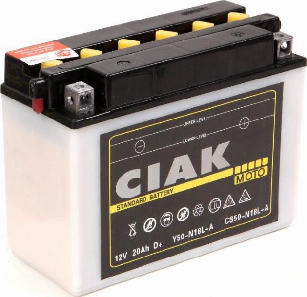 CIAKStarter CS50-N18L-A - Стартерная аккумуляторная батарея, АКБ abcparts.ee