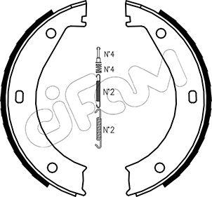 Cifam 153-013K - Комплект тормозов, ручник, парковка abcparts.ee
