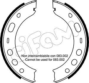 Cifam 153-336 - Комплект тормозов, ручник, парковка abcparts.ee