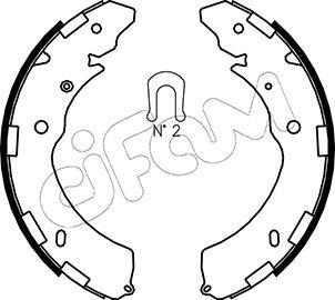 Cifam 153-269 - Комплект тормозных колодок, барабанные abcparts.ee