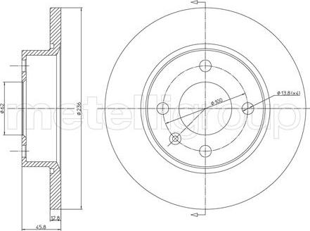 Cifam 800-551 - Тормозной диск abcparts.ee