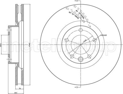 Cifam 800-1087C - Тормозной диск abcparts.ee