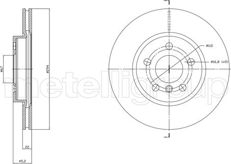 Cifam 800-1772C - Тормозной диск abcparts.ee