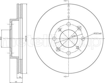 Cifam 800-306 - Тормозной диск abcparts.ee