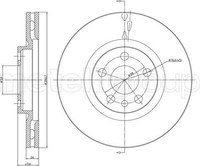 Cifam 800-338 - Тормозной диск abcparts.ee