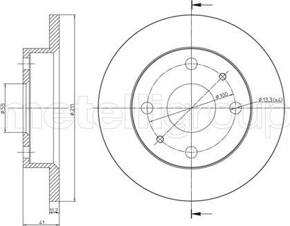 Cifam 800-791 - Тормозной диск abcparts.ee