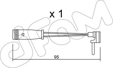 Cifam SU.129 - Сигнализатор, износ тормозных колодок abcparts.ee