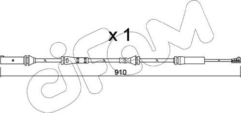 Cifam SU.350 - Сигнализатор, износ тормозных колодок abcparts.ee